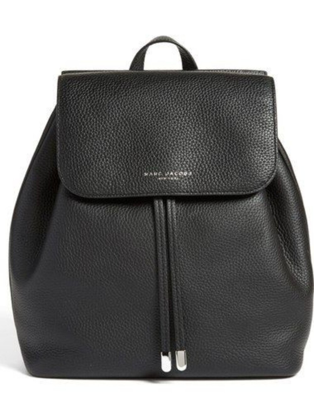Marc Jacobs Black Pebbled Leather Backpack